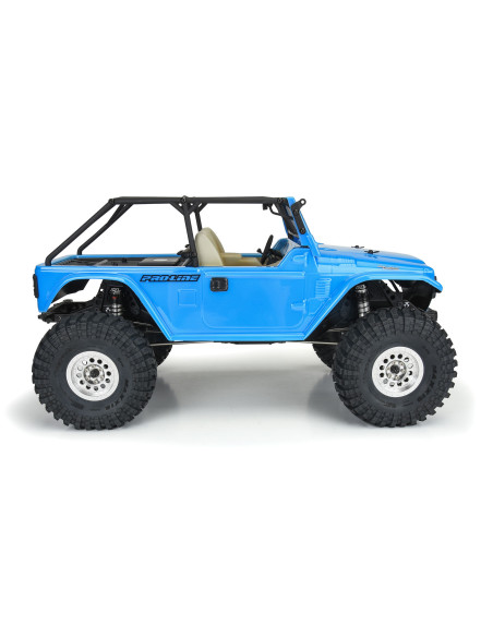 1-10 1979 Toyota Land Cruiser FJ40 Clear Body-Cage 12.3" WB Crawlers