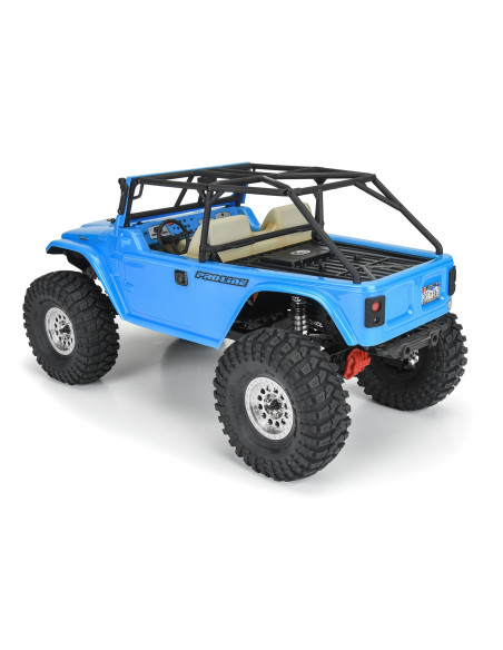 1-10 1979 Toyota Land Cruiser FJ40 Clear Body-Cage 12.3" WB Crawlers
