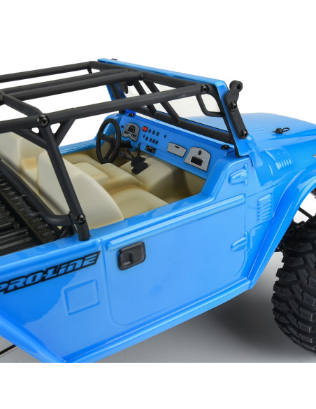 1-10 1979 Toyota Land Cruiser FJ40 Clear Body-Cage 12.3" WB Crawlers
