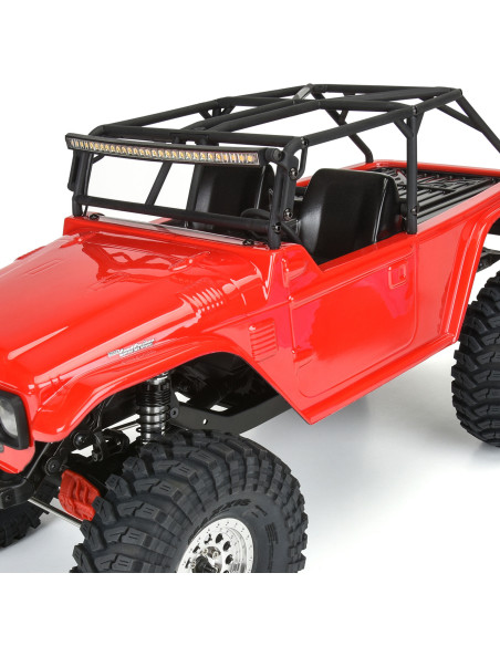 1-10 1979 Toyota Land Cruiser FJ40 Clear Body-Cage 12.3" WB Crawlers