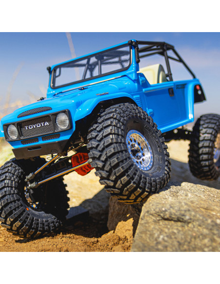 1-10 1979 Toyota Land Cruiser FJ40 Clear Body-Cage 12.3" WB Crawlers
