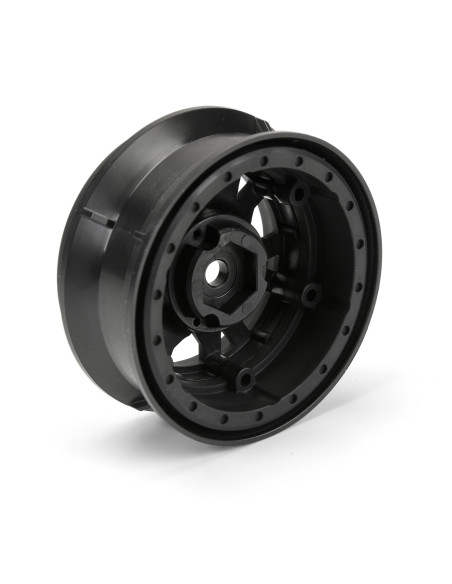 1-10 Impulse Front-Rear 1.9" 12mm Rock Crawler Wheels (2) Black