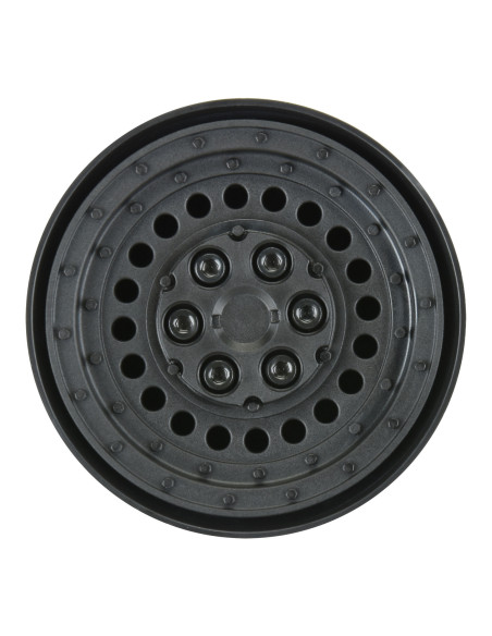 1-10 Carbine Front-Rear 1.9" 12mm Rock Crawler Wheels (2) Black
