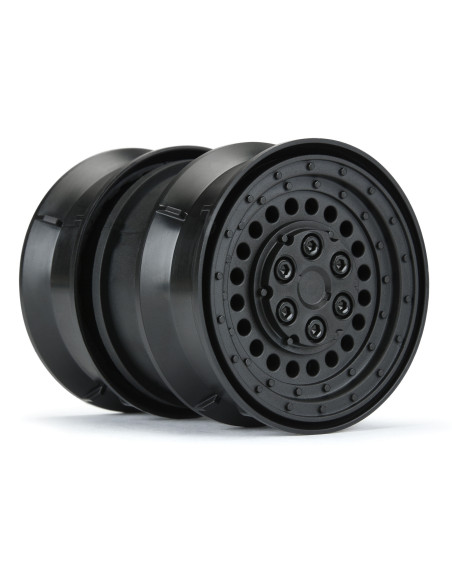 1-10 Carbine Front-Rear 1.9" 12mm Rock Crawler Wheels (2) Black