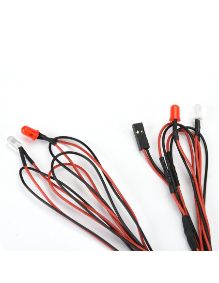 1-10 Universal LED Headlight & Tail Light Kit for Crawler Bodies