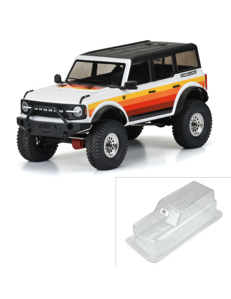 1-10 2021 Ford Bronco Clear Body Set 12.3" Wheelbase: Crawlers