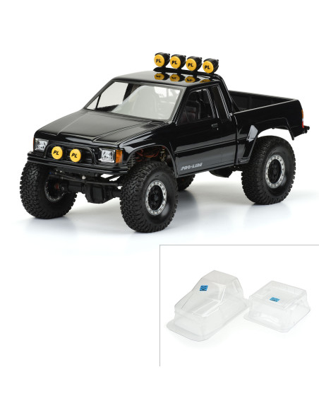 1-10 1985 Toyota HiLux SR5 Clear Body 12.3" (313mm) Wheelbase Crwlrs