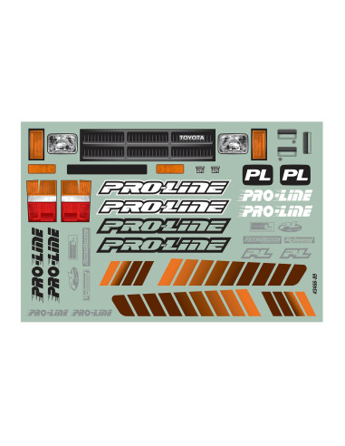 1-10 1985 Toyota HiLux SR5 Clear Body 12.3"...