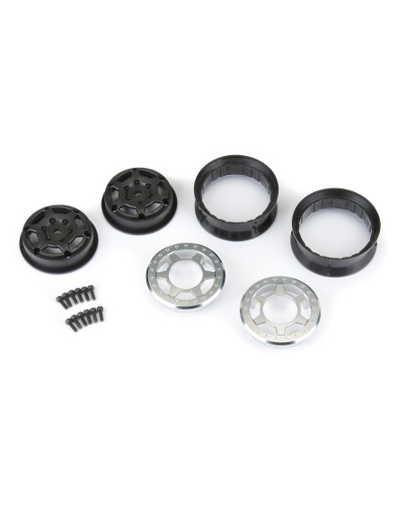 1-10 Holcomb Aluminum Front-Rear 1.9" 12mm Crawler Wheels (2)