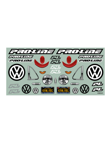 1-10 Volkswagen Beetle Clear Body 12.3" (313mm) Wheelbase Crawlers