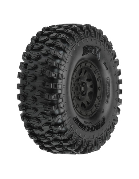 1-10 Hyrax G8 F-R 1.9" Crawler Tires Mounted 12mm Black Impulse (2)