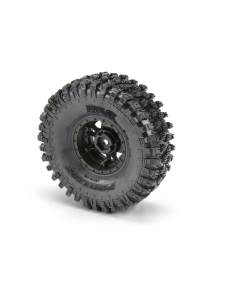 1-10 Hyrax G8 F-R 1.9" Crawler Tires Mounted 12mm Black Impulse (2)