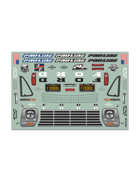 1-10 1967 Ford F-100 Clear Body 12.3" (313mm) Wheelbase Crawlers