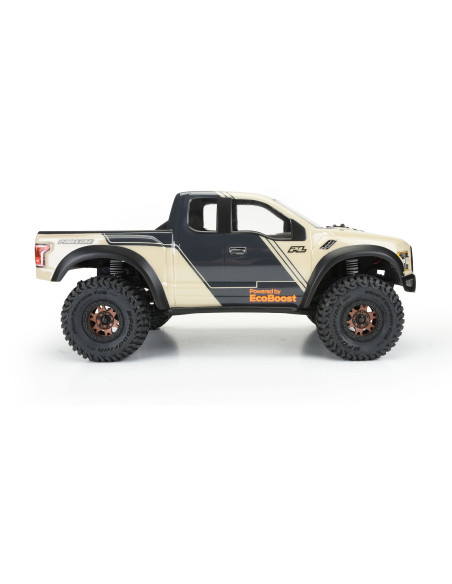1-10 2017 Ford F-150 Raptor Clear Body 12.3" (313mm) WB Crwlrs