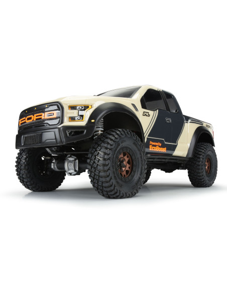 1-10 2017 Ford F-150 Raptor Clear Body 12.3" (313mm) WB Crwlrs