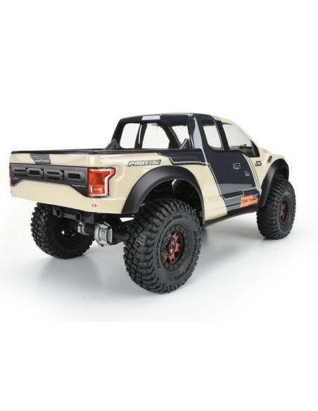 1-10 2017 Ford F-150 Raptor Clear Body 12.3" (313mm) WB Crwlrs