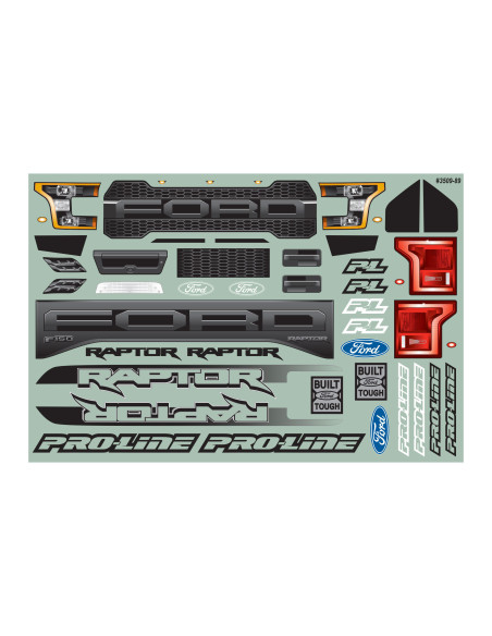 1-10 2017 Ford F-150 Raptor Clear Body 12.3" (313mm) WB Crwlrs