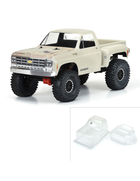 1-10 1978 Chevy K-10 Clear Body 12.3" (313mm) Wheelbase Crawlers