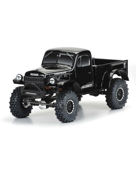 1-10 1946 Dodge Power Wagon Black Body 12.3" (313mm) WB Crawlers