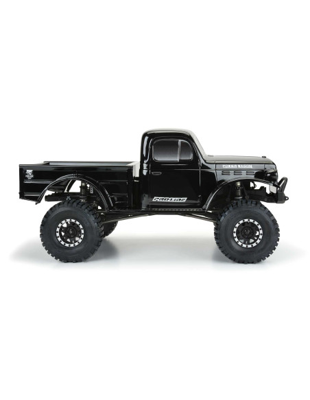 1-10 1946 Dodge Power Wagon Black Body 12.3" (313mm) WB Crawlers