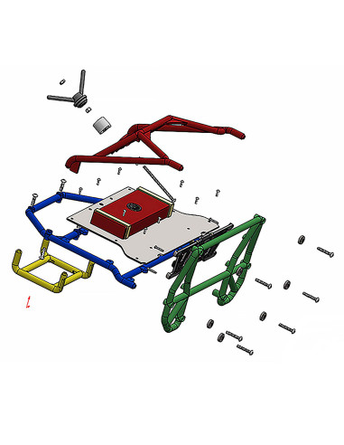 1-10 Back-Half Cage for Pro-Line Cab Only...