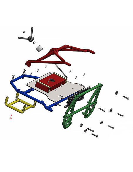 1-10 Back-Half Cage for Pro-Line Cab Only Crawler Bodies