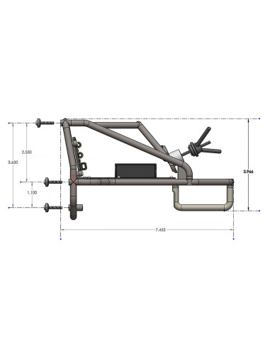 1-10 Back-Half Cage for Pro-Line Cab Only...