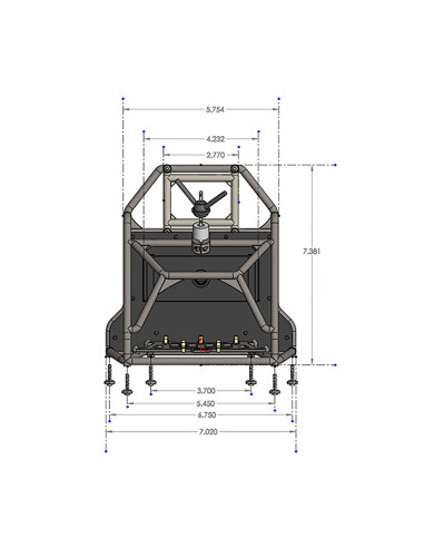 1-10 Back-Half Cage for Pro-Line Cab Only...