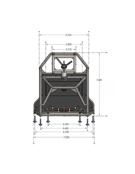 1-10 Back-Half Cage for Pro-Line Cab Only Crawler Bodies