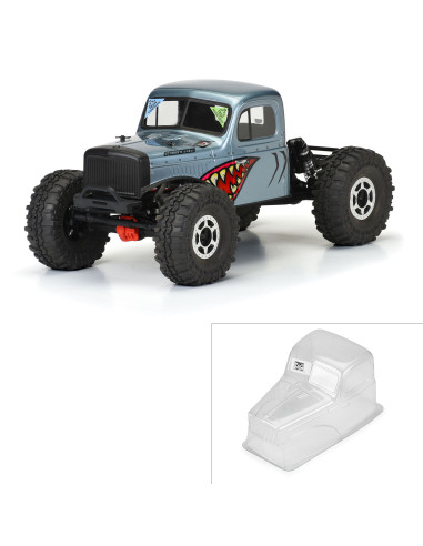 1-10 Comp Wagon Cab-Only Clear Body 12.3"...