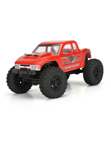 1-24 Trencher F-R 1.0" Tires Mounted 7mm Black Impulse (4): SCX24