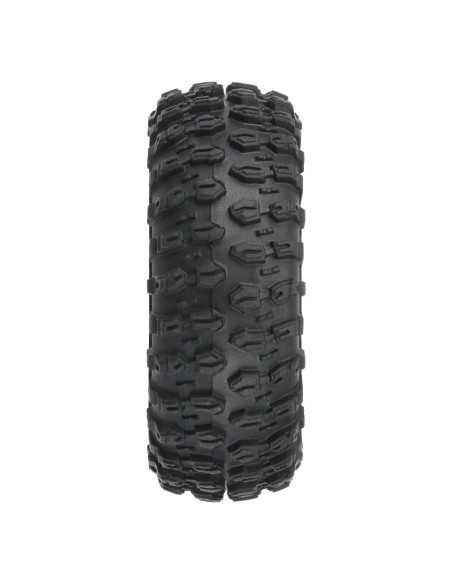 1-24 Hyrax Front-Rear 1.0" Tires Mounted 7mm Black Impulse (4): SCX24