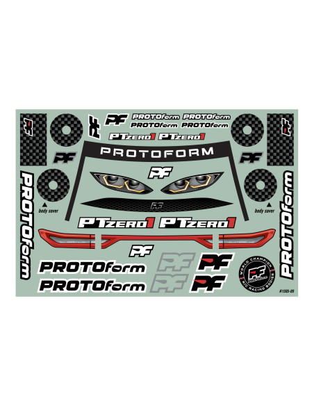 1-10 PTzero1 PRO-Lite (0.5mm) Clear Body for 190mm TC