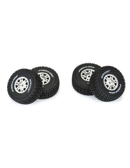 1-16 Mirage TT F-R Tires MTD 12mm Silver Impulse (4): Mojave Grom
