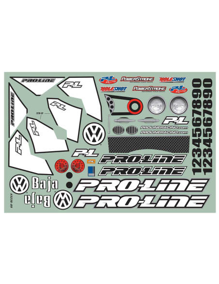 1-10 VW Baja Bug Clear Body: Short Course