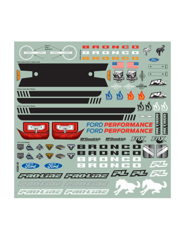 1-10 2021 Ford Bronco Clear Body Set 11.4"...