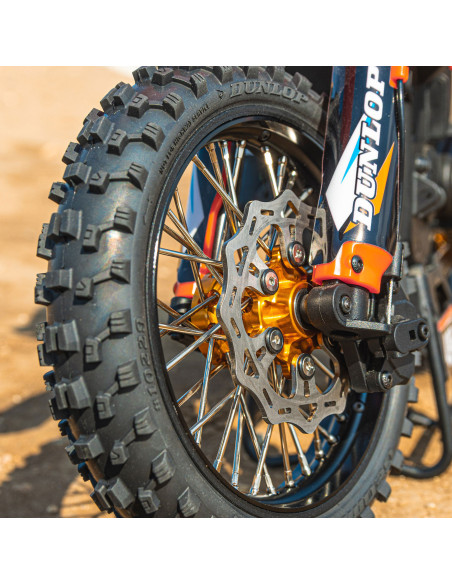 1-4 Pro-Spec Aluminum V2 Bead Front Wheel Black-Gold (1): Promoto-MX