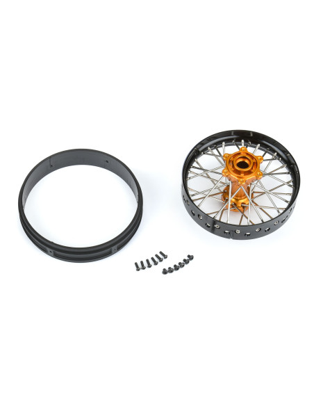1-4 Pro-Spec Aluminum V2 Bead Rear Wheel Black-Gold (1): Promoto-MX
