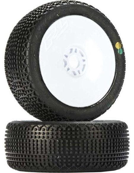 Pro-line - Lockdown X3 Pre-mounted 1/8 Buggy Tires (2) (White) PL9051-033