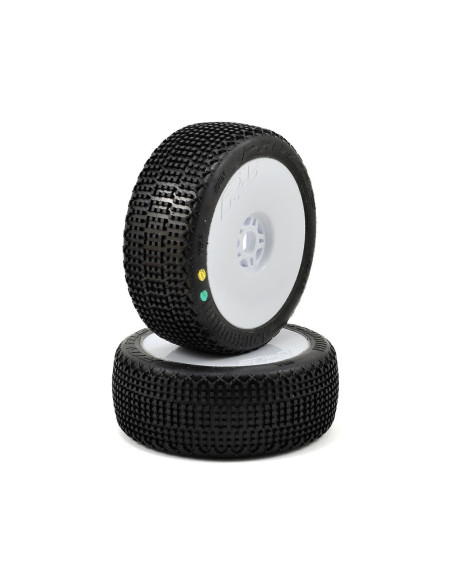 Pro-line - Lockdown X3 Pre-mounted 1/8 Buggy Tires (2) (White) PL9051-033