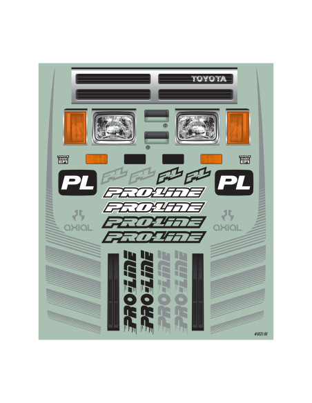 1-6 1985 Toyota Hilux SR5 Cab-Only Clear Body: SCX6