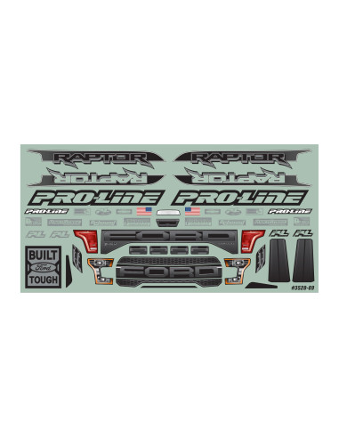 1/10 Pre-Cut 2017 Ford F-150 Raptor Clear Body:...