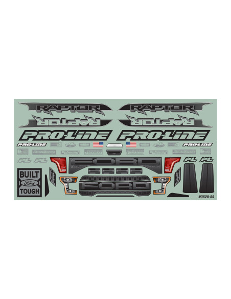 1/10 Pre-Cut 2017 Ford F-150 Raptor Clear Body: Rustler 4x4