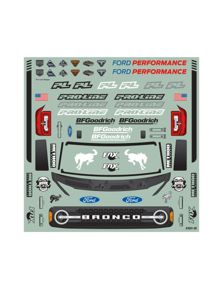 1/10 2021 Ford Bronco Clear Body: Granite  Vorteks