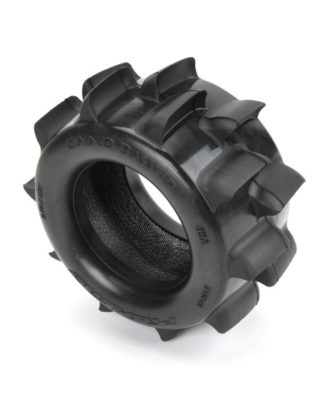 1-10 Sand Paw HP BELTED F-R 2.8" MT Tires MTD 12-14mm Black Raid (2)
