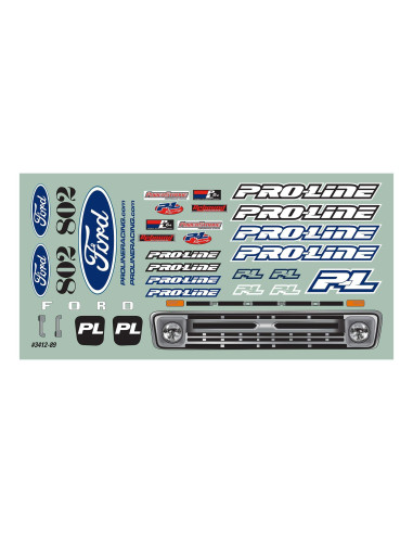 1-10 1966 Ford F-100 Clear Body: Stampede