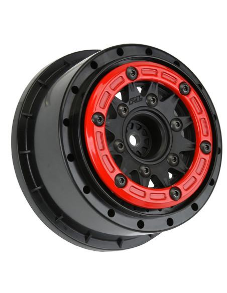 1-10 Raid Bead-Loc Fr-Rr 2.2"-3.0" 12 & 14mm SC Wheels (2) Red-Black