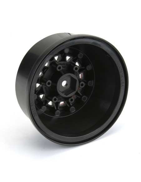1-10 Raid Bead-Loc Fr-Rr 2.2"-3.0" 12 & 14mm SC Wheels (2) Red-Black