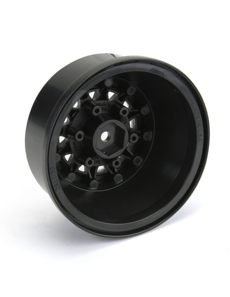 1-10 Raid Bead-Loc Fr-Rr 2.2"-3.0" 12 & 14mm SC Wheels (2) Silvr-Blk