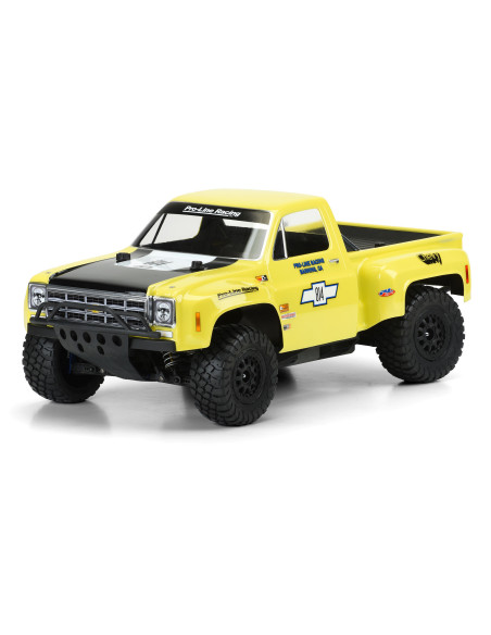 1-10 1978 Chevy C-10 Race Truck Clear Body: Short Course
